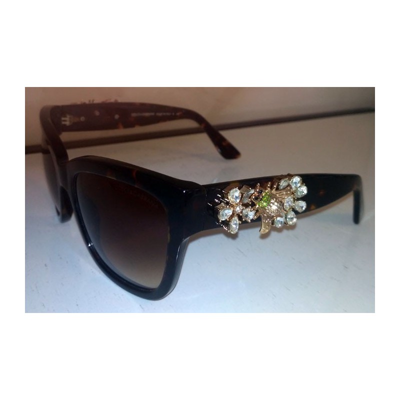 عینک آفتابی D&G DG 4247 520/73 قهوه ای پلنگی بانوان DOLCE & GABBANA DG 4247 520/73 Sunglasses