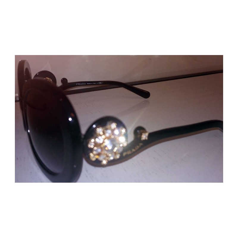 عینک آفتابی مشکی SPR 83PS 0A5 پرادا PRADA SPR 83PS 0A5  Sunglasses
